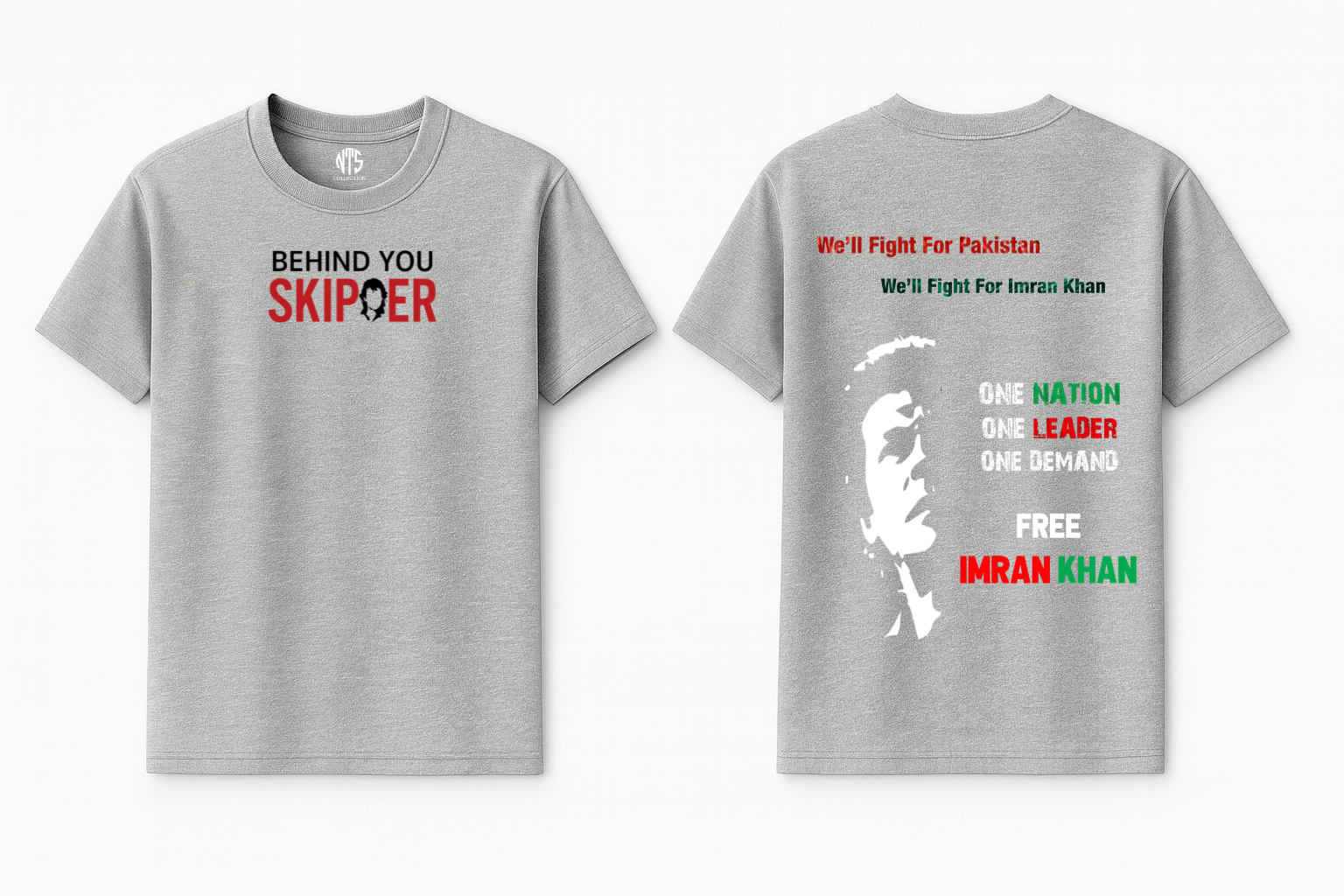 BEHIND YOU SKIPER Imran Khan T-shirt