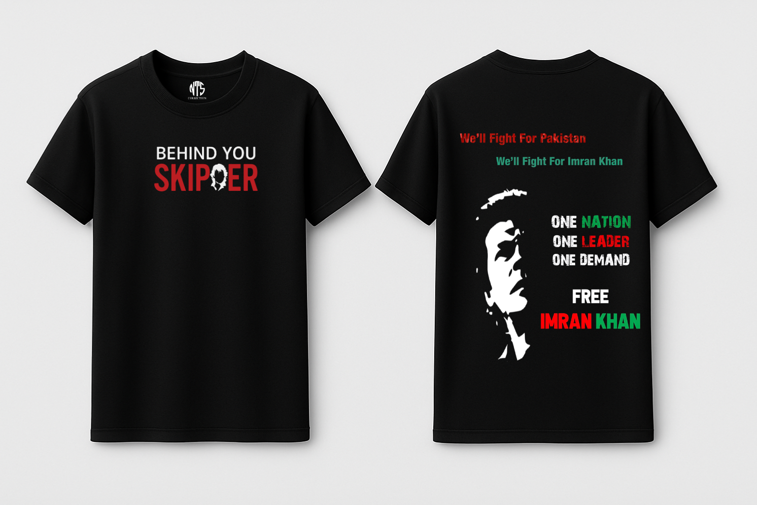 BEHIND YOU SKIPER Imran Khan T-shirt