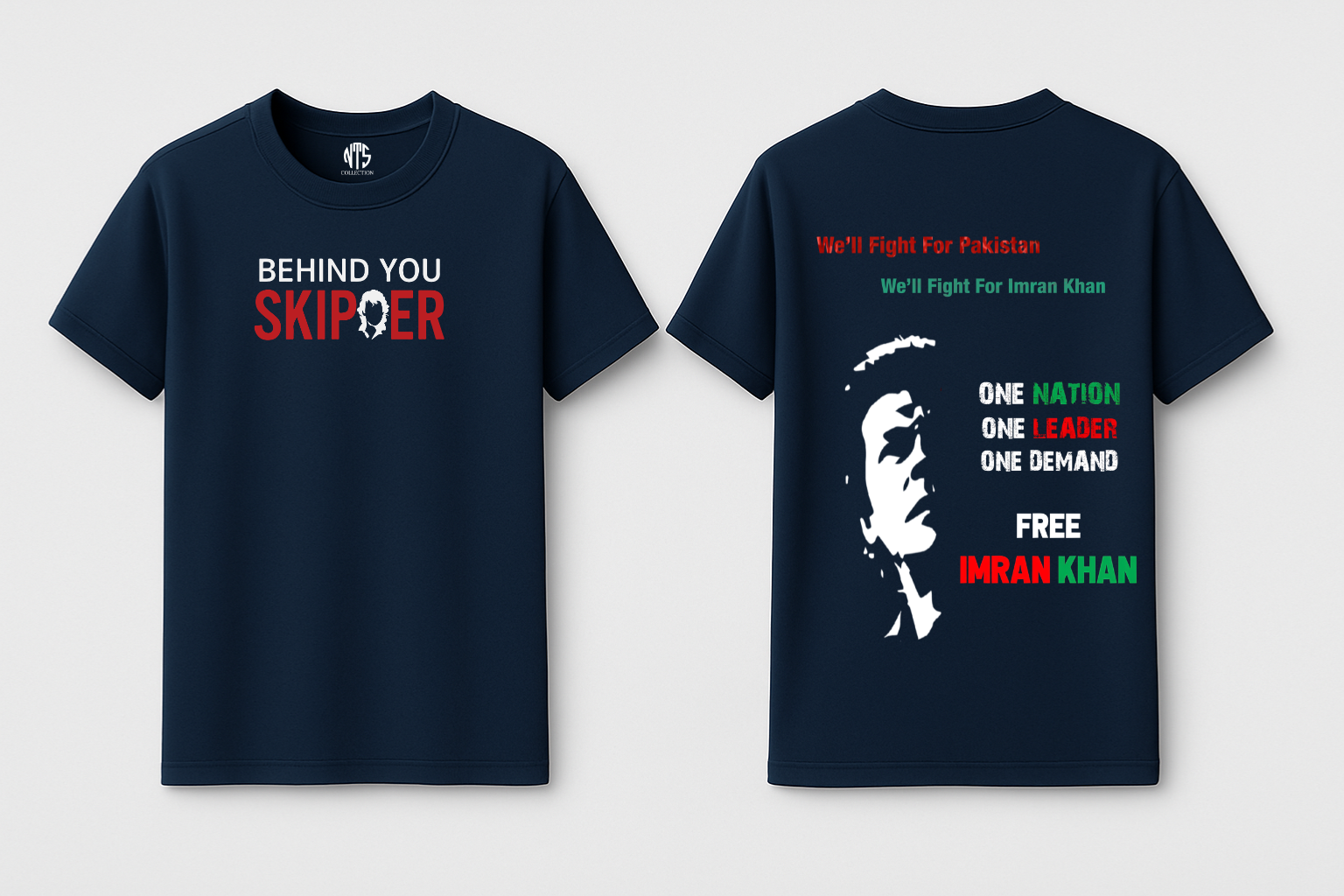 BEHIND YOU SKIPER Imran Khan T-shirt