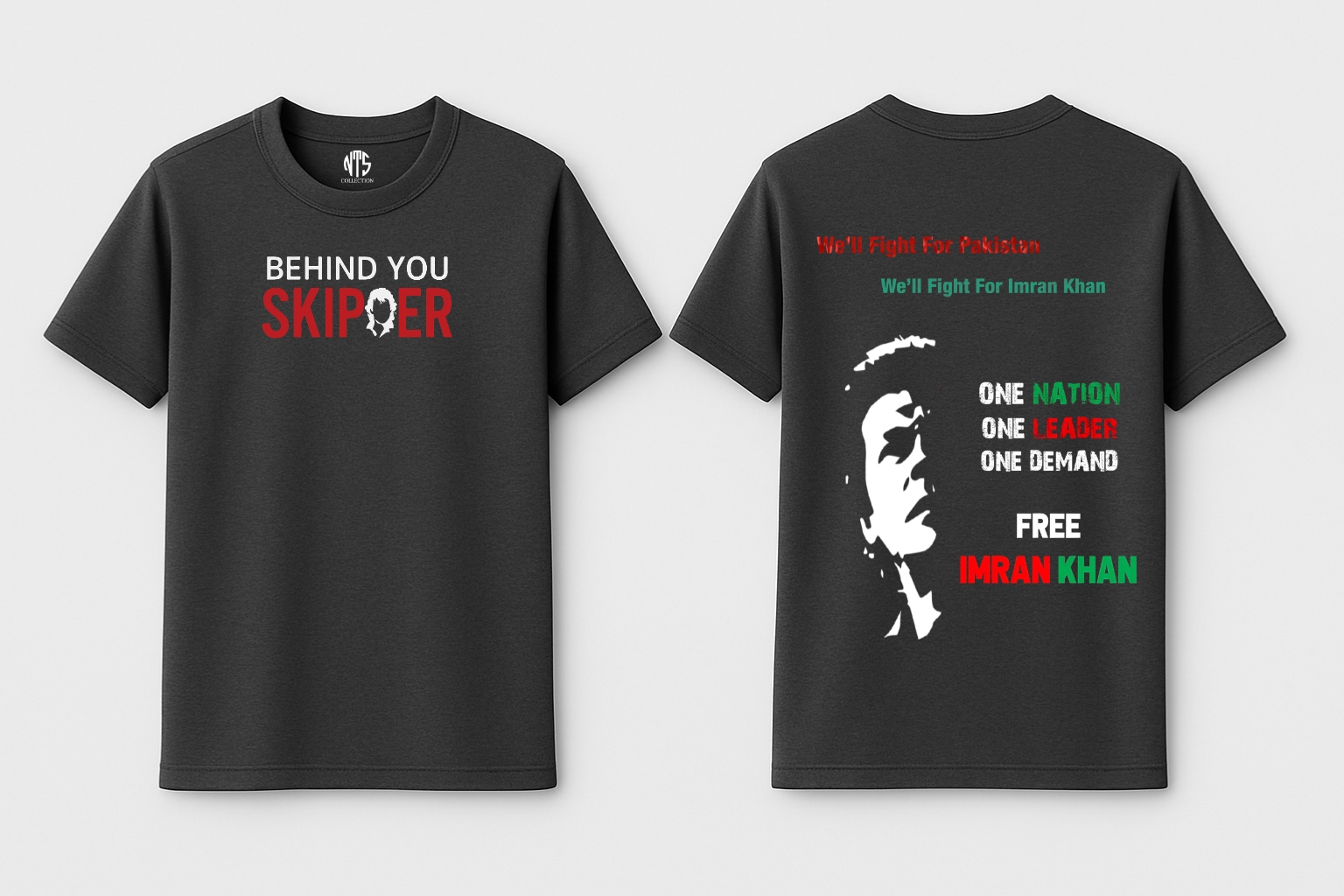 BEHIND YOU SKIPER Imran Khan T-shirt
