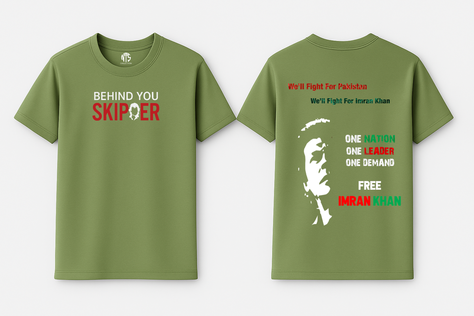 BEHIND YOU SKIPER Imran Khan T-shirt
